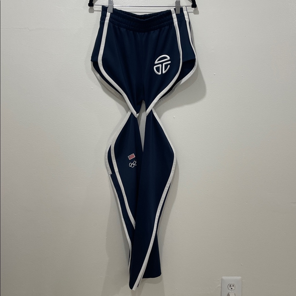 Telfar Track Thigh Hole Pant Navy